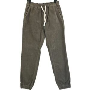 Drake Jogger Cotton on Garments Pants Men's 32 Tapered Brown Pants Elastic Waist